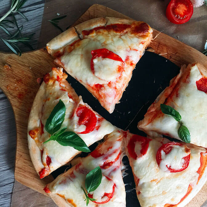 看板メニューのマルゲリータ